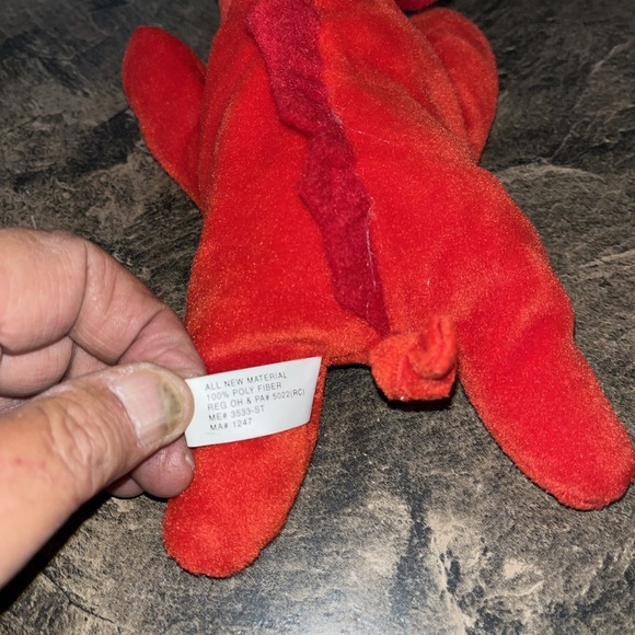 Arkansas Razorback Baanie Red Tusk? Hog knotted tail w/ tag - Picture 5 of 8